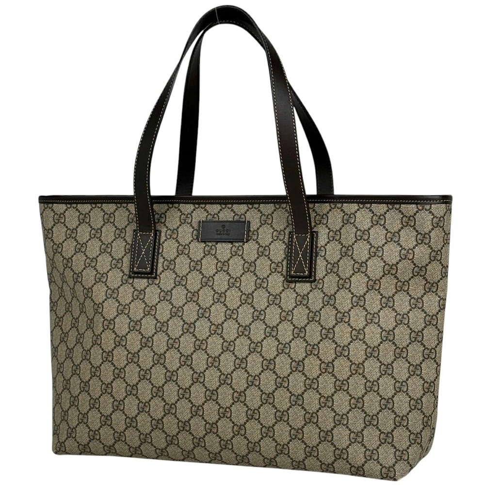 Gucci tote bag GG canvas brown